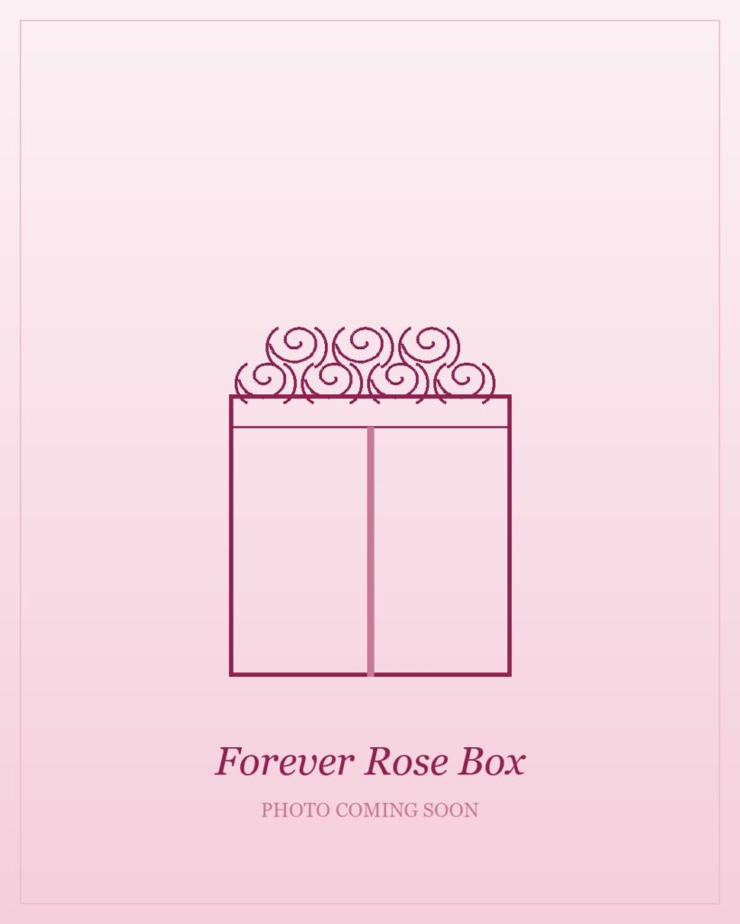 Box of preserved forever roses